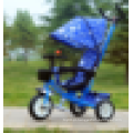 Três rodas diferencial motorizado barato triciclo bebê com push bar para crianças